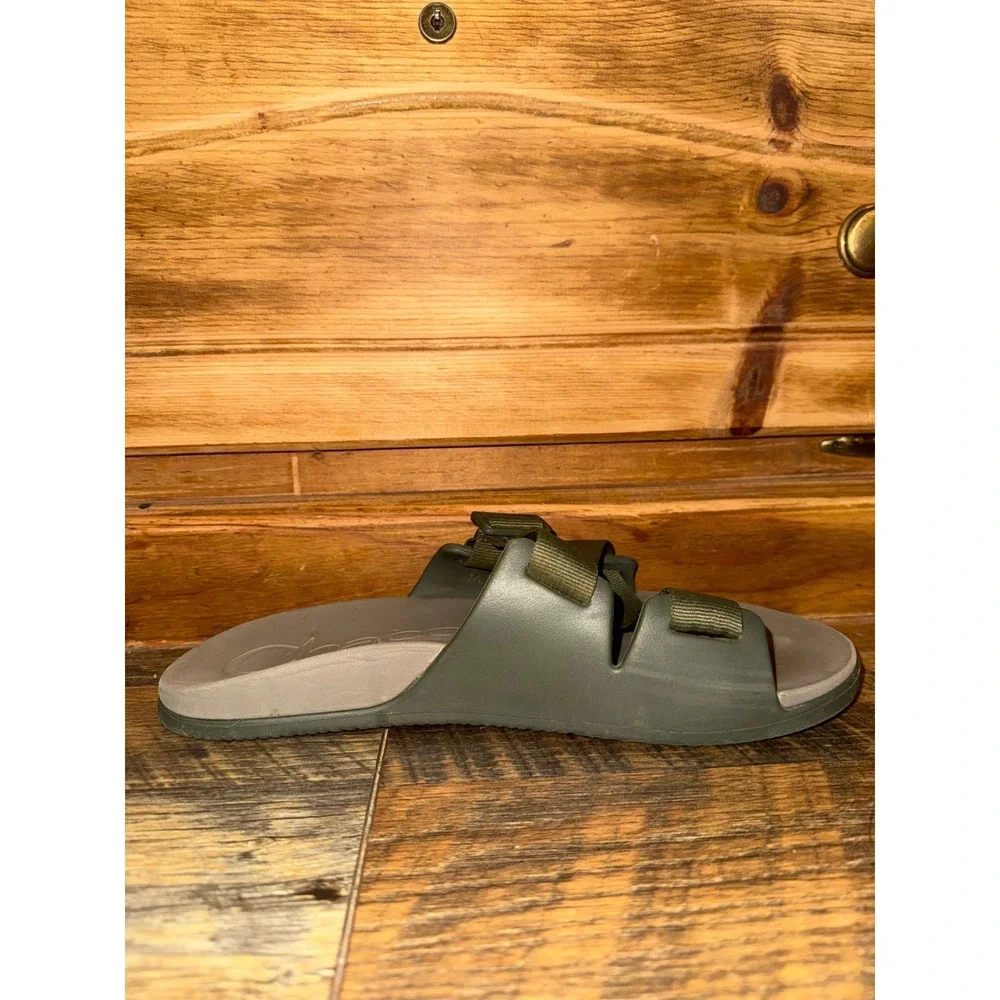 Chaco Mens Chillos Slide Sandal Moss Green JCH107321 Size 9